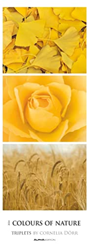 Colours of Nature Triplets 2024 Striped Calendar XXL 25 x 69 cm Picture Calendar in Portrait Format Nature Calendar Wall Planner