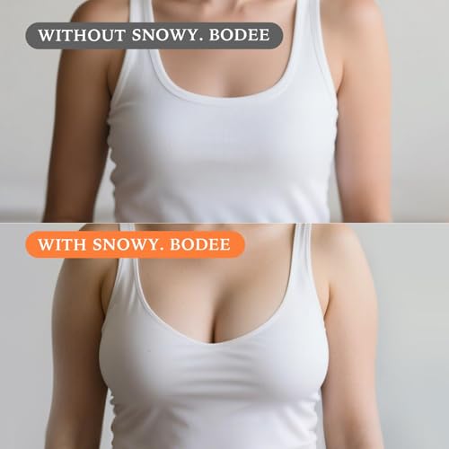 the snowy. bodee Sticky Bra Inserts for Women Reusable Stick Bra Double Sided Strapless Bras Waterproof Adhesive Bra Pads Push Up for A Cup Beige