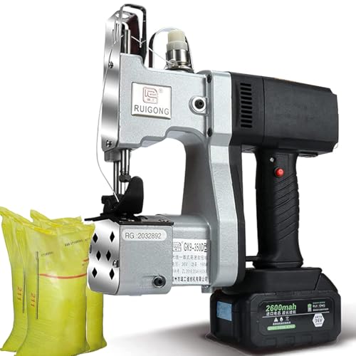 Máquina De Coser Eléctrica para Cerrar Bolsas, Máquina para Cerrar Bolsas Inalámbrica, Máquina De Coser Portátil Cerradora Eléctrica para Coser Bolsas, Máquina De Coser con Sello De 2 S/Bolsa para