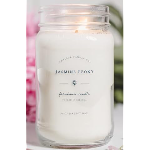 Antique Candle Co.® Jasmine Peony 16 Ounce Soy Wax Candle Cover