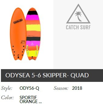 Amazon | [CATCH SURF]ODYSEA5'6 SKIPPER QUAD 【キャッチ サーフ