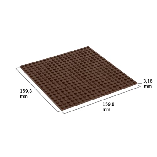 Image of Classic Baseplate - Building Kit for Toddlers & Kids - 20 x 20 Studs - 6.3 x 6.3 inches - Pack of 4 Baseplates - Compatible with Major Brands
