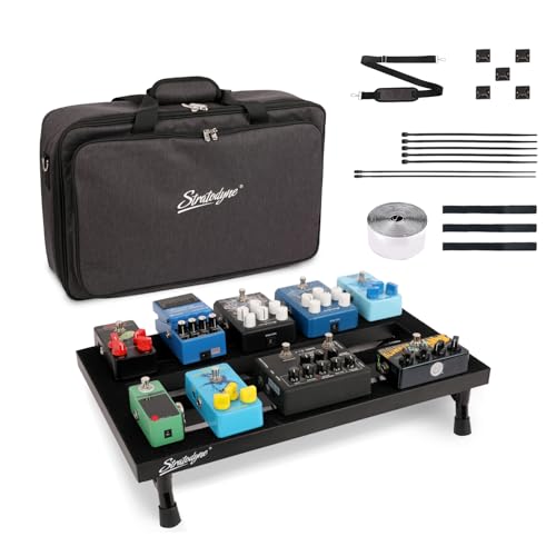 Stratodyne Guitar Pedal Board 1.76lb Super light Foldable Aluminum Alloy Effect Pedalboard 19.8x11.5 with Carry Bag