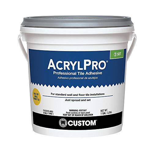 Custom Building Products ARL40001-2 1 Gallon White AcrylPro Ceramic Tile Mastic