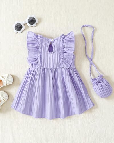 Image of Weebaby Baby Clothes Girl Toddler Summer Outfits Infant Casual Sleeveless Halter Ruffle Tank Cute Short Set Baby Clothing