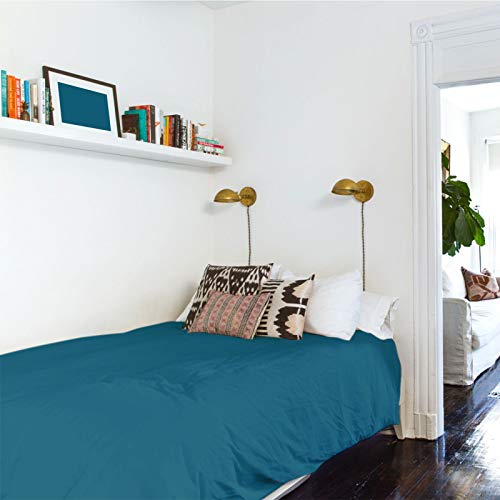 Solid Color Tapestry, Wall Hanging Bedding Tapestries, Mural Wall Art Home Decor For Dorm Living Room Bedroom 59X90Inch, Peacock Blue #TOP3