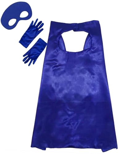 Image of BookMyCostume Kids Superhero Cape and Eye Mask Set for Boys & Girls - Fancy Dress for School Annual Day, Dance Drama & Theme Birthday Return Gift | Aged 3-10 Years