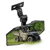 KEMIMOTO Rear view Mirror Compatible with CFMOTO UFORCE 1000/1000 XL/600 & Polaris Ranger 1000 XP 900 500 570 / Crew, Features Stable Top Mounting No Vibration, Multi-Angle Adjustment Accessories