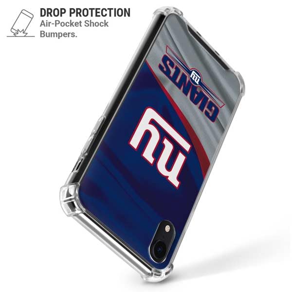 Skinit Clear Phone Case Compatible with iPhone XR - Officially Licensed NFL New York Giants Design