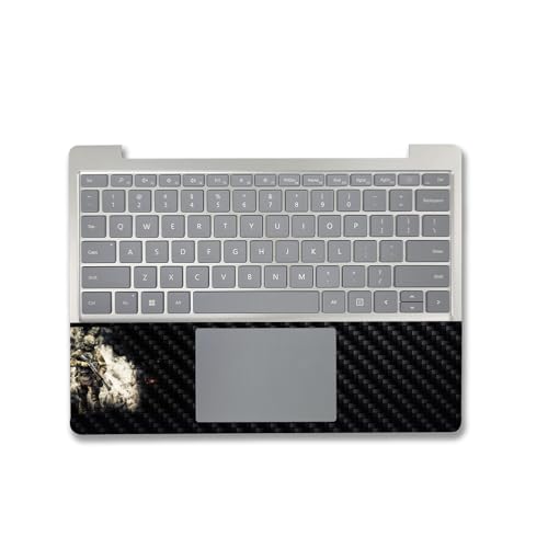 Image of MightySkins Carbon Fiber Skin Compatible with Microsoft Surface Laptop Go 3 (2023) Full Wrap Kit - Fighting On | Protective, Durable Textured Carbon Fiber Finish | Made in The USA