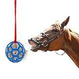 ◆ Reducción del estrés: la bola de alimentación para caballos se balancea mientras el caballo come heno y ofrece a tu caballo o ponis horas de entretenimiento, lo que permite golpear o empujar la pelota para mayor diversión.