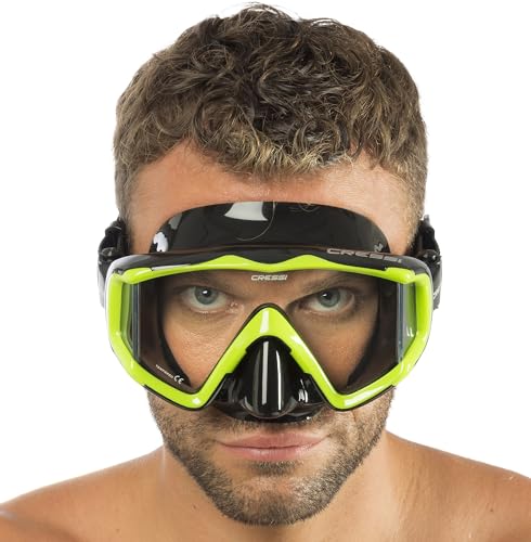 Máscara Cressi Pano 3 de Vista Amplia para Buceo y Snorkel - Falda Suave de Silicona para Excelente Sellado miniatura 2