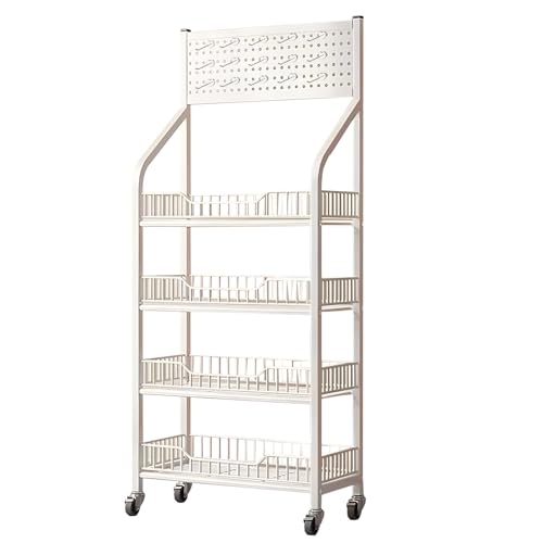 Étagère de rangement à roulettes pour en finir avec le désordre des paquets dans votre réserve
