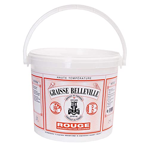 GRAISSE BELLEVILLE Etiquette Rouge Seau de graisse graphitée 5Kg