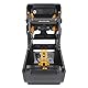 Zebra ZD421t Drucker mit Abreißkante - 203 DPI - Thermodirekt, Thermotransfer - 104 mm max. Druckbreite, BTLE, LAN, USB, USB-Host Schnittstellen (ZD4A042-30EE00EZ), grau (dunkel)