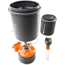 GSI Outdoors Halulite Minimalist Kitchen Kit | Integrated Camp Cookware for Ultralight Backpacking and Camping