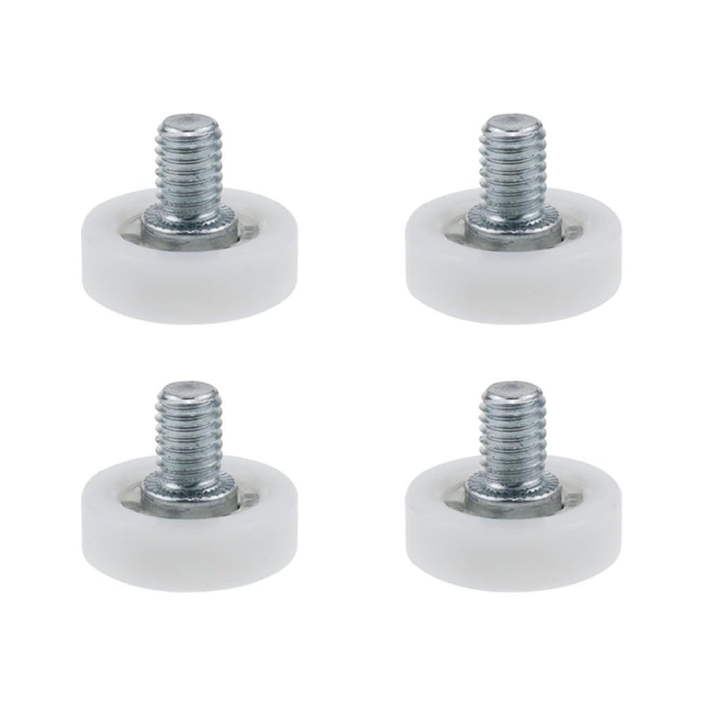 TopHomer 4PCS 21mm*M7 Drawer Rollers,Plastic Drawer Pulley Replacement Wheels Bearing Small Pulley,Replacement Wheels Bearing Small Pulley Slides Guides for Furniture DIY
