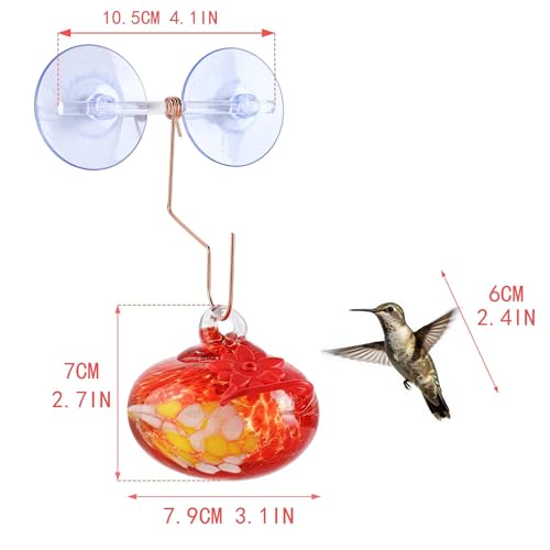 Glass Window Hummingbird Feeder with Suction Cup for Attracting Hummingbird by KRISININE - Used condition - Image 5