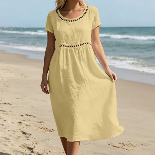 Robe d'été en lin pour les vacances et vos soirées de fête