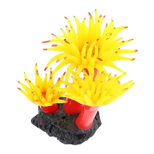 FRCOLOR Planta Artificial de Coral de Plástico para Decoración de Peceras Ornamento Duradero y Seguro para Tanque de Peces Adorno Realista y Ecológico para Acuarios