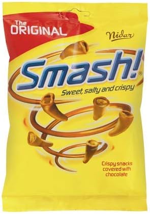 21 x Nidar Smash - The Original Norwegian Snacks - Chocolates - Candy - Sweets - Bag 100g Retail Pack