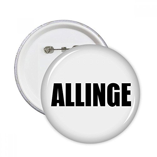 Pins cadeau Allinge Danemark rond - Badge bouton multicolore souvenir de voyage