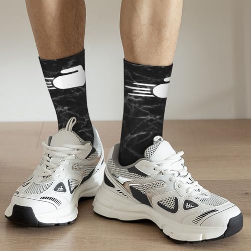 Curling Sports Unisex Cushion Crew Sock Soft Casual Mid-Calf Socks2