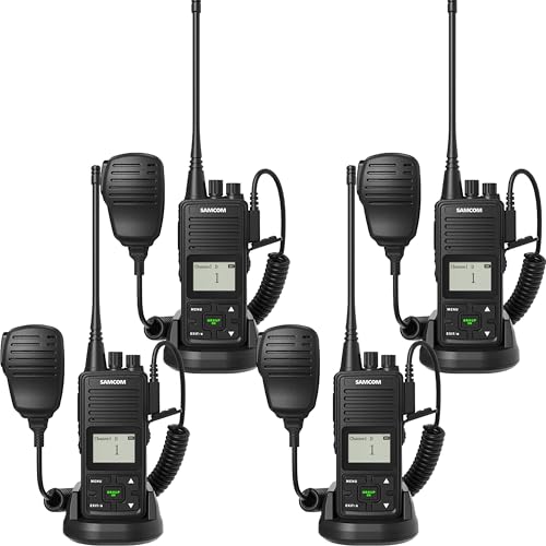 SAMCOM Two Way Radios with Speaker Hand Mic