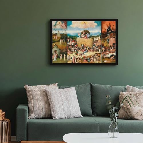 Impression triptyque Haywain Hieronymus Bosch sur toile 50x76 cm - 5