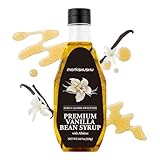 MONKSHUSHU(モンクシュシュ) プレミアムバニラビーン アルロースシロップ 530g - 低カロリー 糖質オフ,天然砂糖の代替品 砂糖と同じ甘さ,液体甘味料