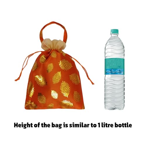 Image of VIG Enterprises Silky And Shiny Potli Batwa Bags /Thamboolam Bags For Wedding Party Return Gifts Party Gifts For Guest-