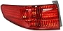 Evan-Fischer Tail Light Lens and Housing Compatible with 2005 Honda Accord Outer Sedan Driver Side