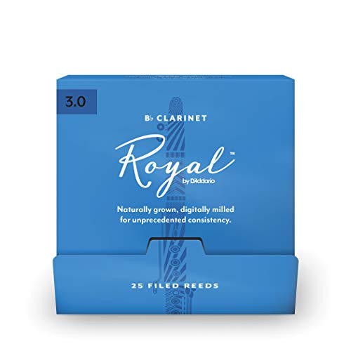 Royal by D'Addario Bb Clarinet Reeds, #3.0, 25-Count Single Reeds