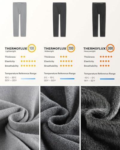 LAPASA Men's Thermal Underwear Bottom Long Johns Pants Base Layer Lightweight Midweight Heavyweight Cold Weather M10/M25/M56 5