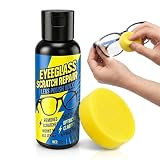 Eyeglass Scratch Remover Spray, Glasses Lens Cleaner and Minor Mark Restoration Spray for Eyeglasses, Sunglasses, Optical Lenses, Home Lens Care, Portable Bottle