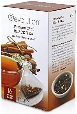 Revolution Tea - Mesh Infuser Full Leaf Tea - Bombay Chai Black Tea - 16 Bags