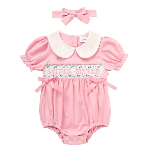 Image of GRNSHTS Baby Girl Romper Newborn Clothes Bodysuit Jumpsuit Baby Girl Clothes Outfit 0-18M
