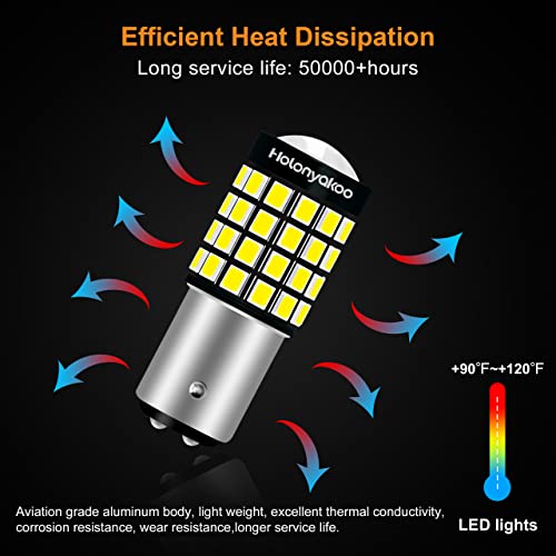 Holonyakoo 1157 Led Bulb 1157Na 2057 2357A 7528 P21/5W Bay15D Led Bulbs For Brake Lights Switchback Turn Signal Lights Blinker Lights Back Up Reverse Lights Drl Dc10-30V 6000K White (Set Of 2) #TOP5