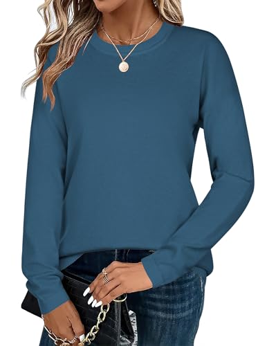 Image of Zeagoo Sweaters for Women Fall Outfits Trendy 2025 Long Sleeve Shirts Bussiness Casual Knit Pullover Sweater Tops
