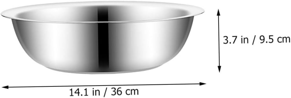 Large Stainless Steel Basin Multi-functional Kitchen Sink Wash Rice Fruit Vegetable Mixing Bowl