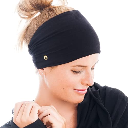 4 Fasce Larghe Per Capelli Elastiche Aceorna | Turbante Annodato Per Yoga, Sport E Abbigliamento Quotidiano, Per Donne, Tinta Unita