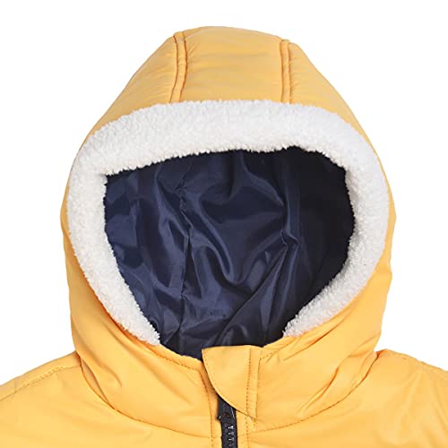 Image of miniklub Boys Yellow Solid Padded Jacket