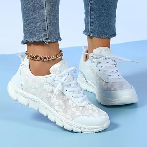 Women's Luxurious Orthopedic Sneakers, Non-Slip Comfortable Orthopedic Sneakers for Women,Hollow Breathable Mesh Shoes2