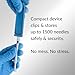 MediClip Sharps Container-Syringe Clip and Storage-Holds 1500 Needles - Sold in Packs of 1, 2,5, 10 and 25 | MEDICLIP-25
