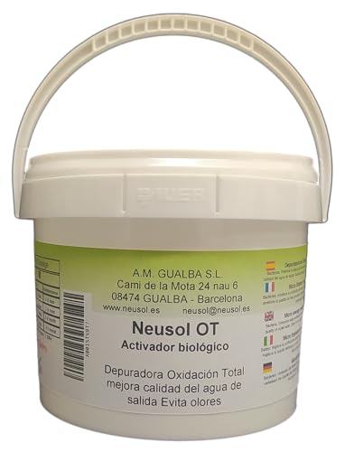 Neusol OT - Activador biológico para Depuradora Biológica o de Oxidación Total Reduce fangos espumas olores Mejora Calidad del Agua de Salida para riego o Limpieza de Exteriores