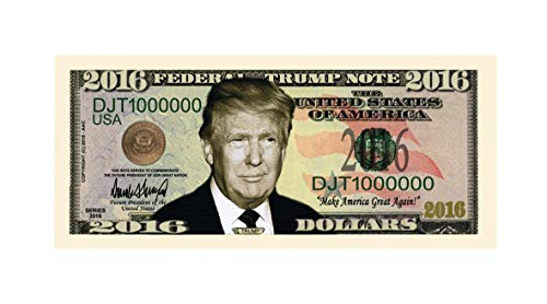 American Art Classics Donald Trump 2016 Presidential Dollar Bill in Currency Holder - Thumbnail 3