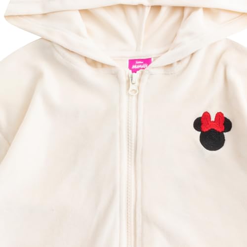 Image of Disney Lilo & Stitch Girls Velour Zip Up Hoodie, T-Shirt, and Flared Pants Set for Big Kids