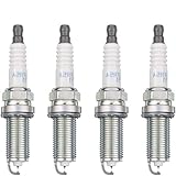 Spark Plug 4PCS Dual Iridium Spark Plug 22401-ZE01B DILFR5A11 Compatible With Nissan NV2500 NV3500