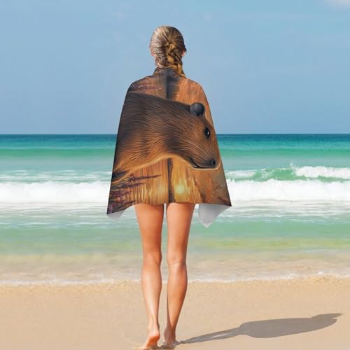 Serviette de plage Capybara légère pour ne plus transporter de sable - 5