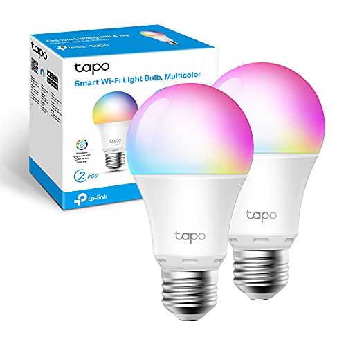 Tapo L530E Lampadina WiFi Intelligente LED Multicolore, E27, Lampadina Compatibile con Alexa e Google Home, 806 lumen, 8.7W, Senza hub richiesto, Cont